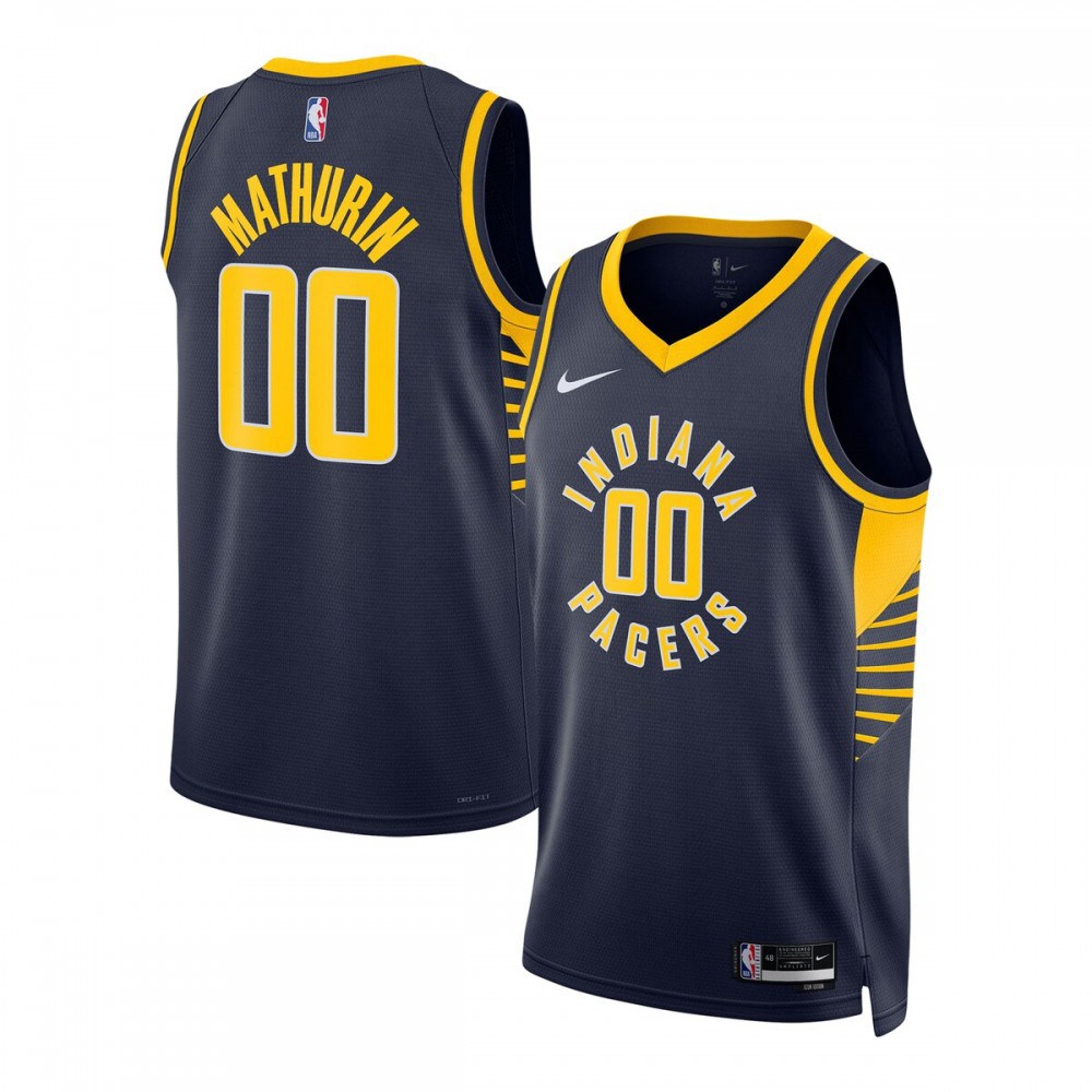 Bennedict Mathurin Indiana Pacers Unisex Swingman Jersey - Icon Edition - Navy-Pro Kit Vault | Brand New 26/27 Sports Jerseys